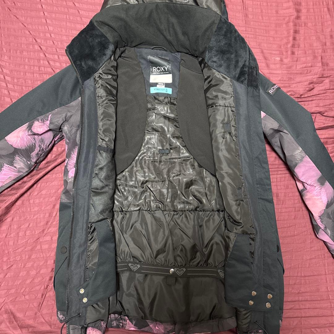 ROXY スノーボードウェア ブラック/ピンク M 上のみ