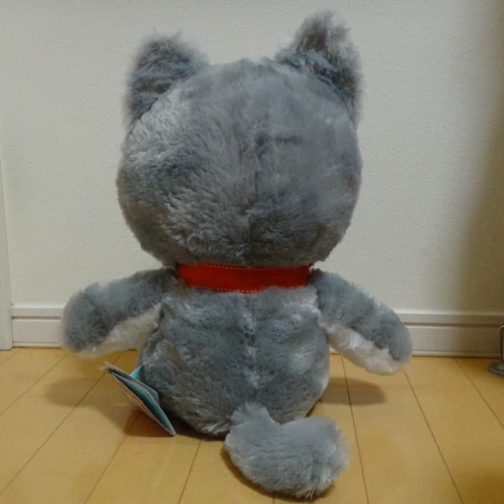 こねこのジュエル　グレー　マーブル　ネコ　ぬいぐるみ　50センチくらい