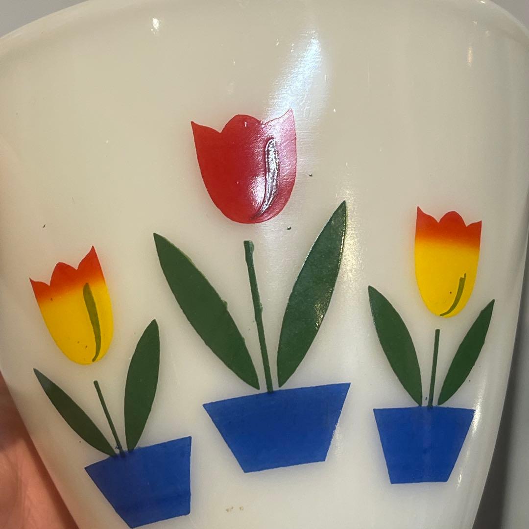 ファイヤーキング Fireking ミルクガラス アメリカ ビンテージ