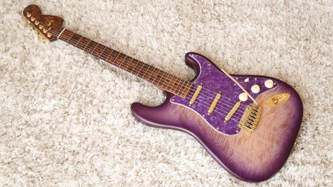Warmoth パープルバースト　ストラト　Fender USA ネック
