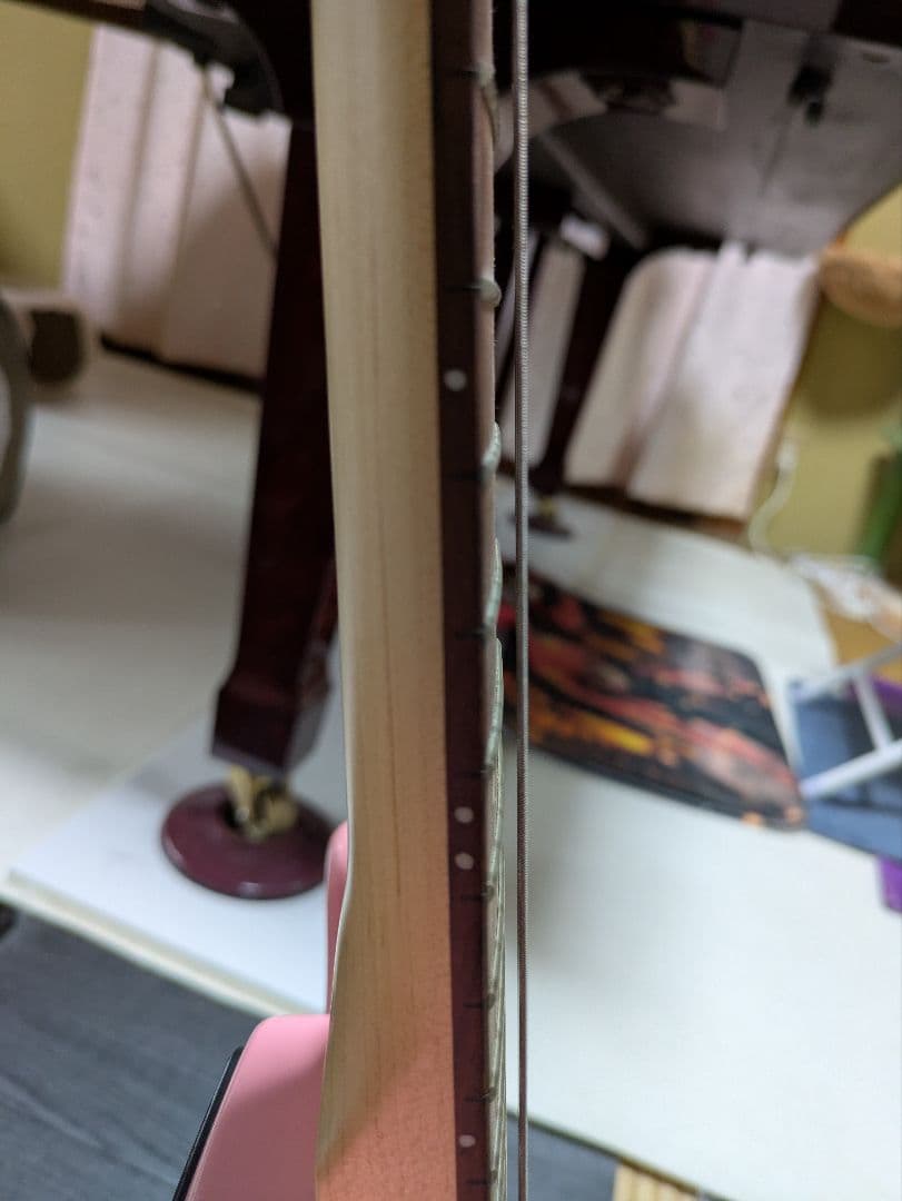 プレイテック　ピンク エレキギター ストラト　ジュニアサイズ　ST025