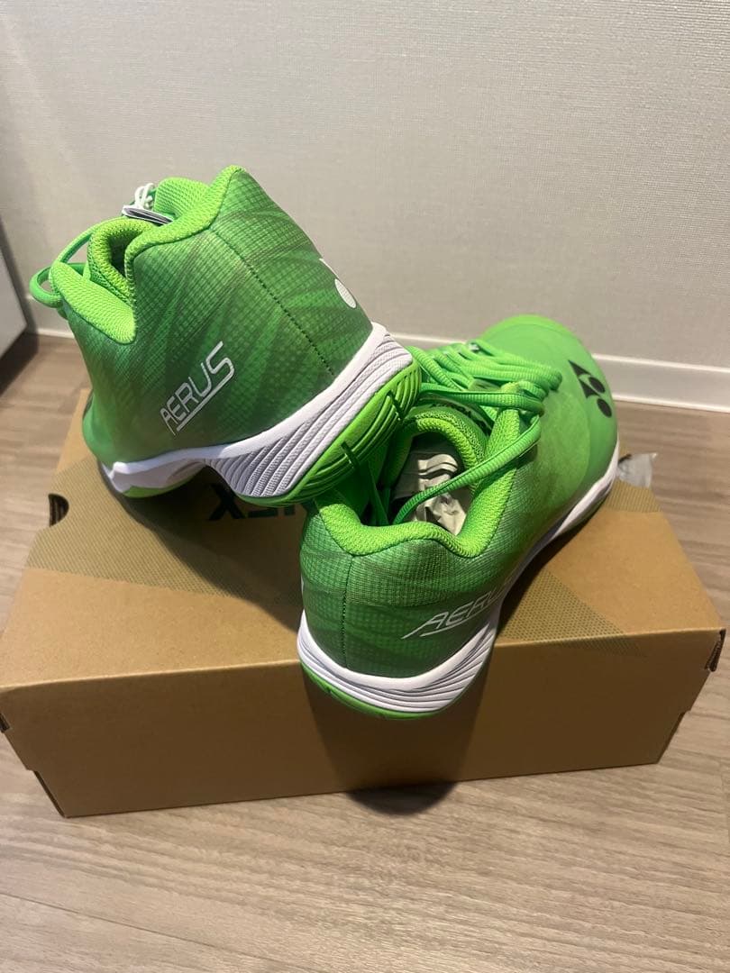 数量限定YONEX エアラスZワイド 26cm フラッシュグリーン