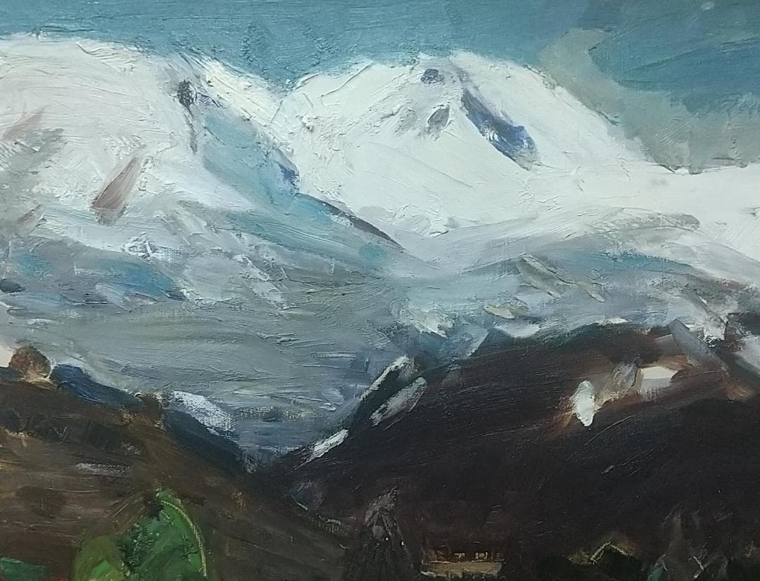 「白馬村」'66 絵画 油絵