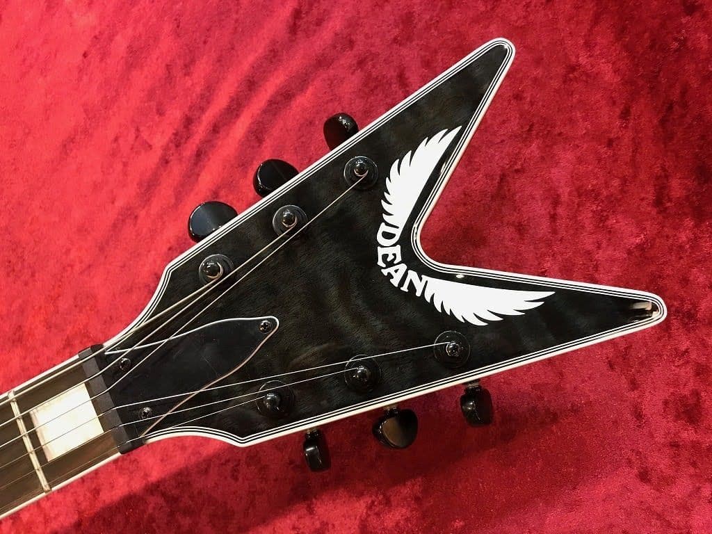 ギター DEAN V Select Quilt Top Trans Black