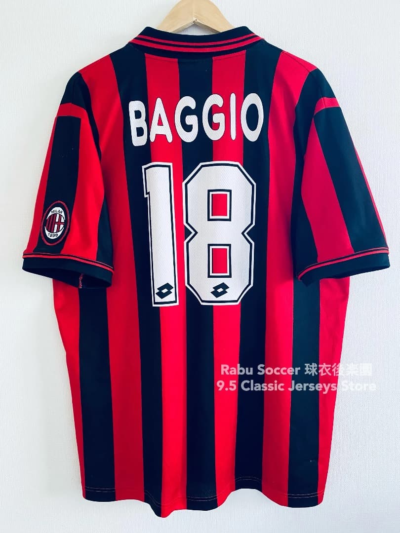 ACミラン 96/97 ホーム ユニフォーム #18 バッジョ 選手仕様
