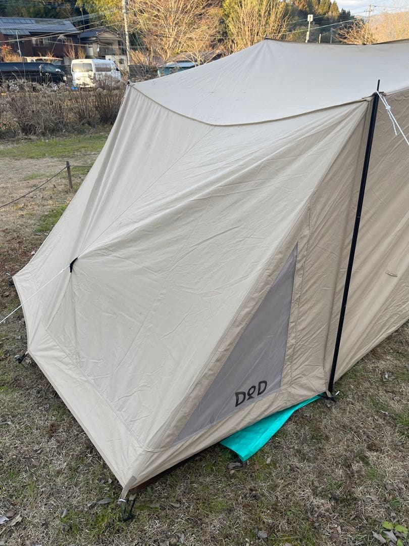 DOD パップフーテント3 ベージュ　前幕＋専用グランドシート　フルセット