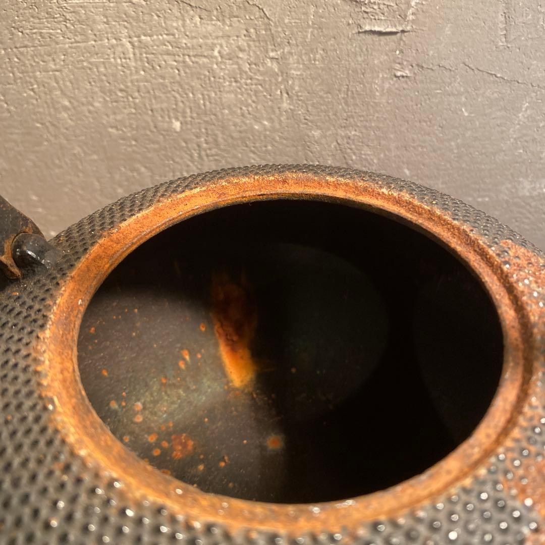 南部鉄器 鉄瓶 南部特製 アラレ ヤカン 古道具 昭和レトロ 古道具