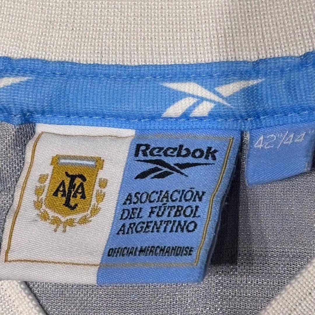 Reebok　サッカーアルゼンチン代表ユニフォーム　アウェイ　英国製　XLサイズ