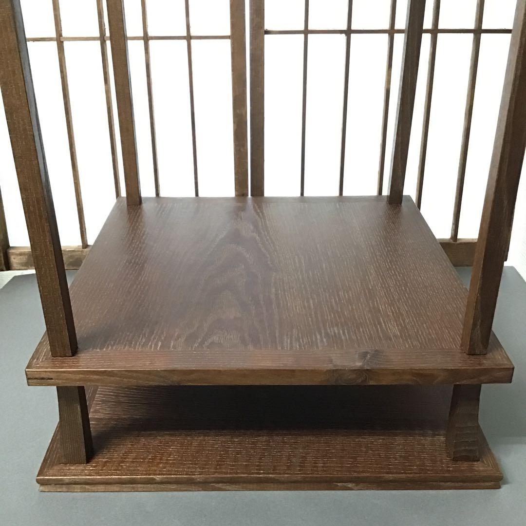 茶道具 棚 桑小卓 縦約275ミリ 横約275ミリ高約520ミリＮ31TKT