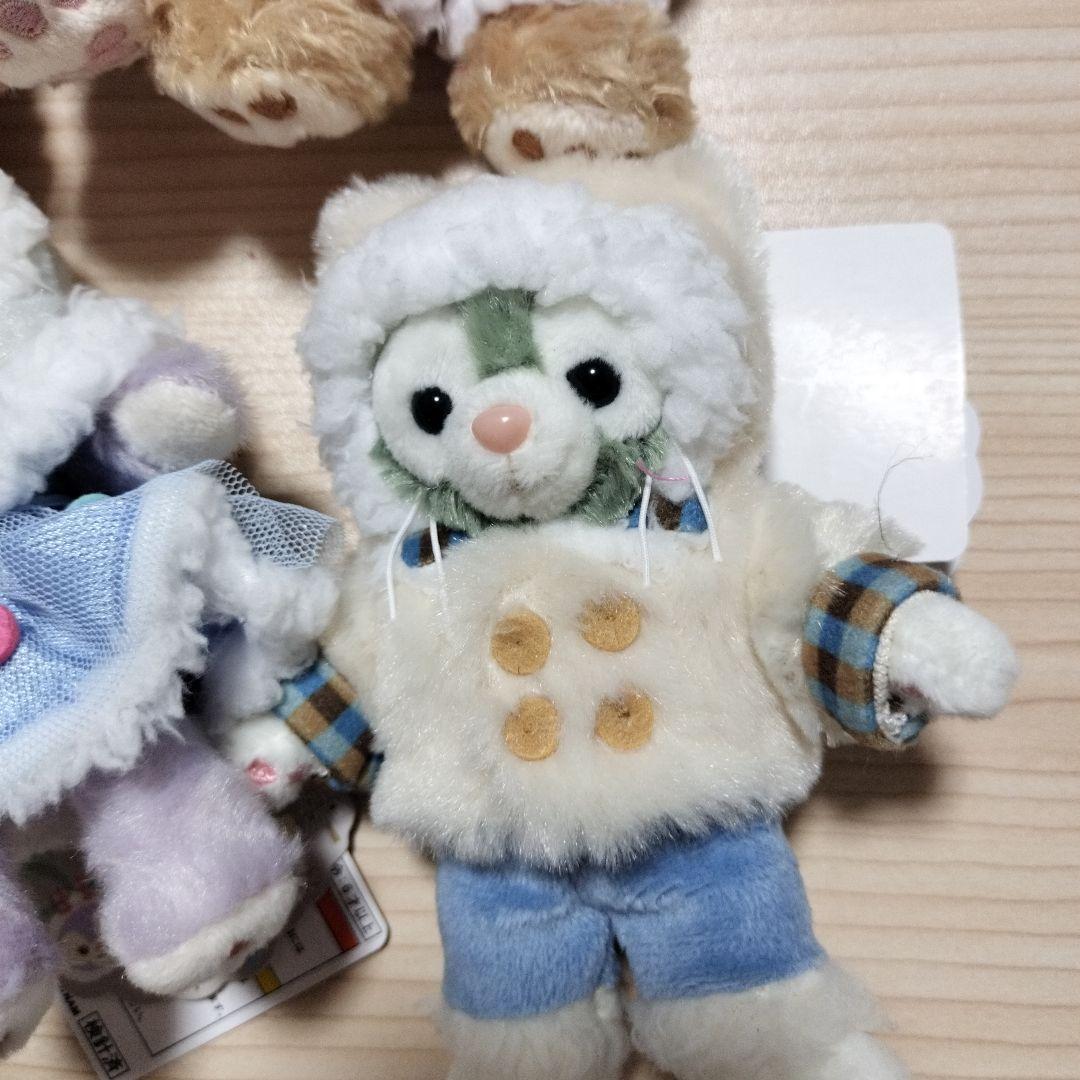 ダッフィー ＆フレンズ ウインターホリデーぬいぐるみバッジ４体