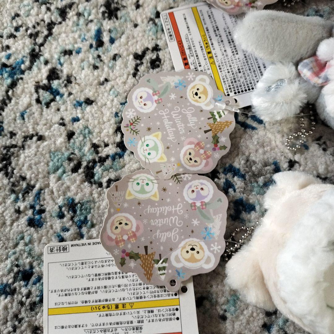 ダッフィー ＆フレンズ ウインターホリデーぬいぐるみバッジ４体