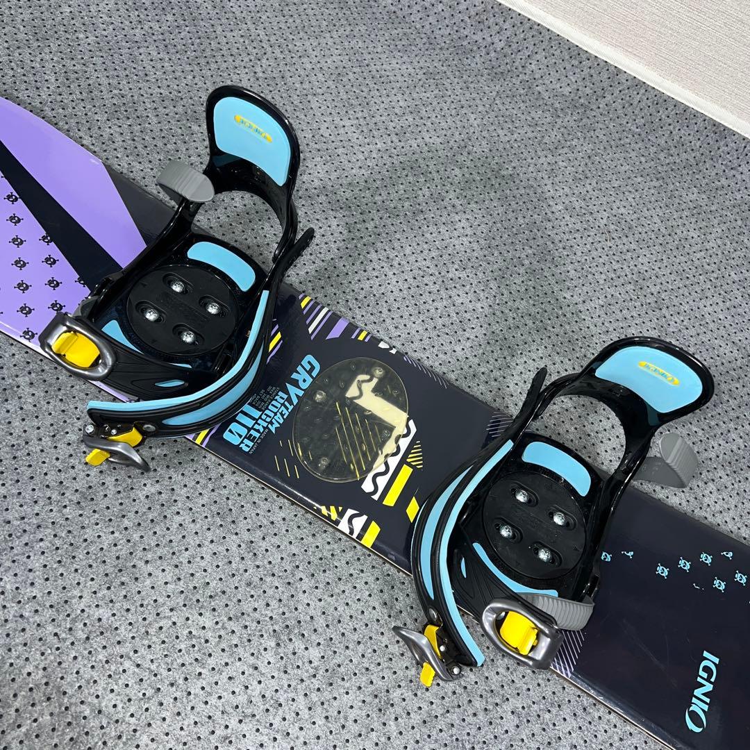 7-8回使用 キッズスノーボード 110cm IGNIO＋バイン＋レースブーツ