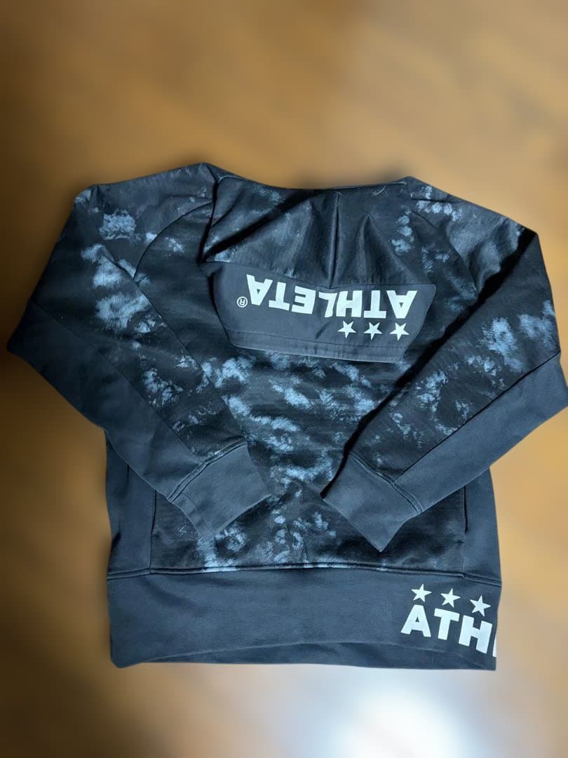 帝京長岡　ATHLETA タイダイ柄 フード付きスエットパーカー上下セット