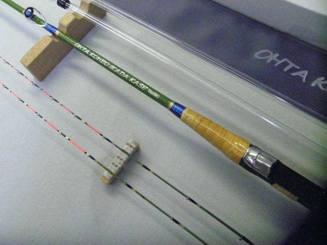 Ｈ-089★手作り（布袋竹）筏竿【全長151ｃｍ】【グリーン竿】太田工房★