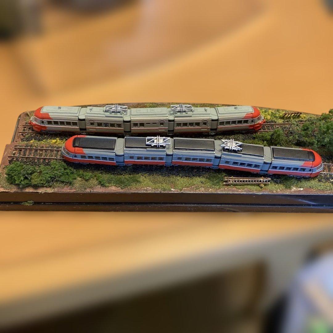 小田急ロマンスカー3000系Nゲージ鉄道模型 ジオラマ