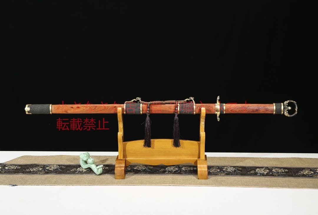 唐雲環首唐横刀百錬文紋鋼鳳尾紋 古兵器 武具 刀装具 日本刀 模造刀 居合刀