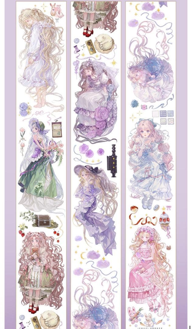 海外マステ マスキングテープ 巻売り12巻セット まとめ売り