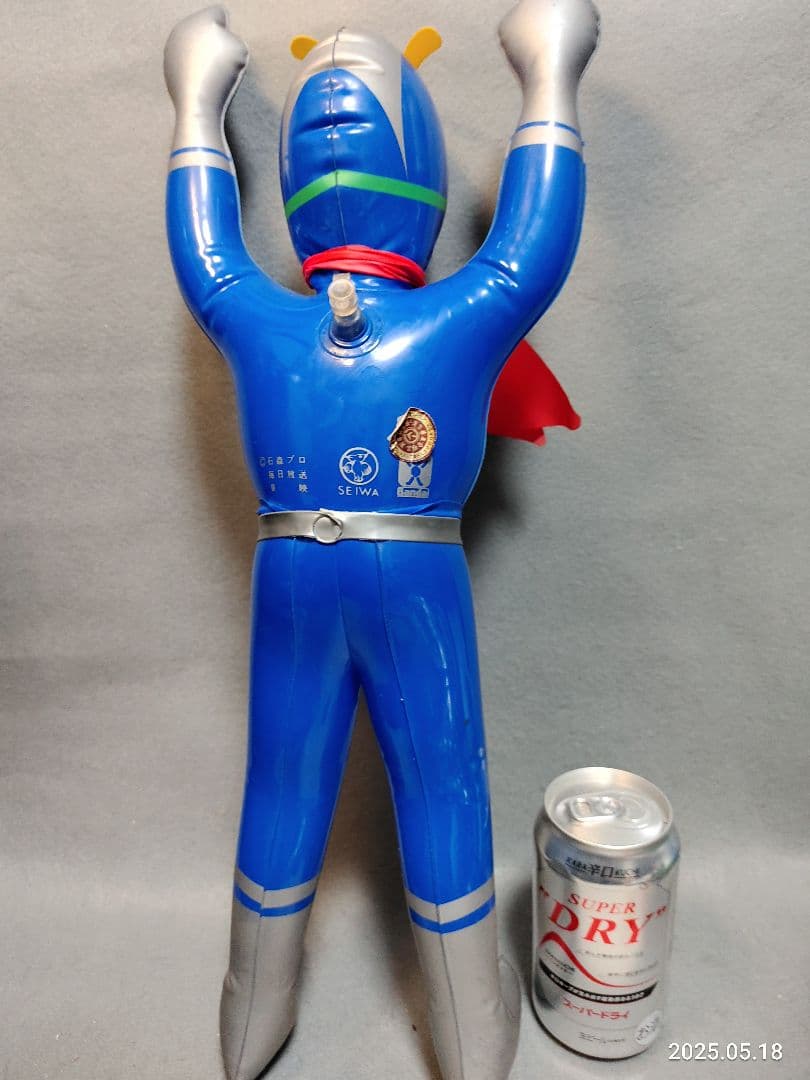 昭和レトロ 仮面ライダー 当時物 空気ビニール人形 空ビ