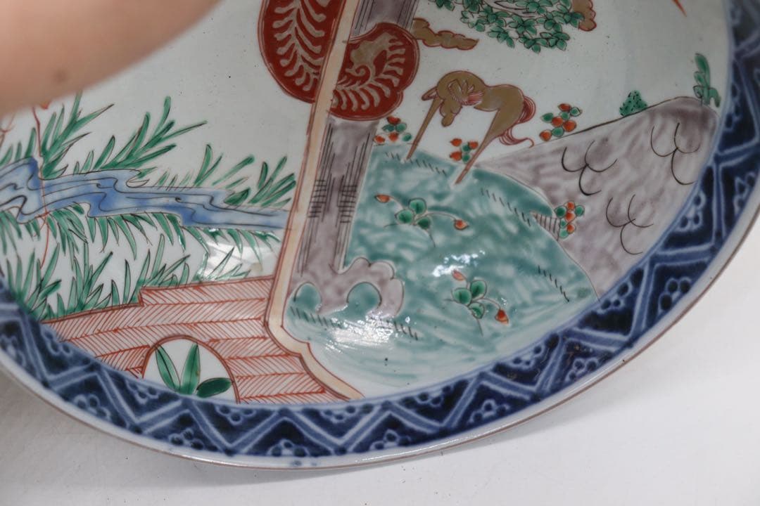 江戸　伊万里錦絵大鉢2点　共箱　送料込み250518