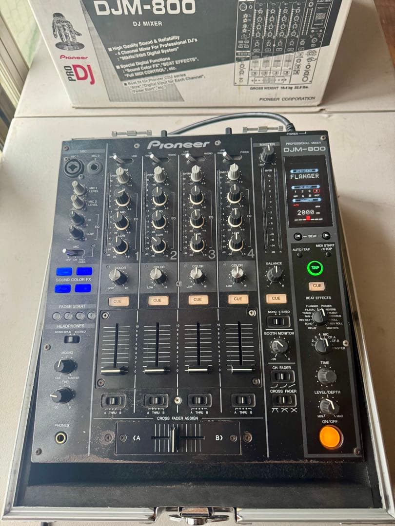 Pioneer DJM-800 DJミキサー ハードケース付き