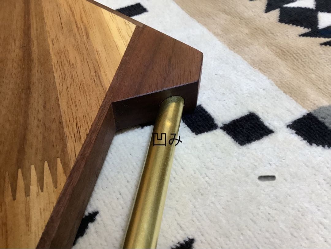 ヘキサゴンテーブル天板三脚テーブルヘキサゴン130ウォールナット