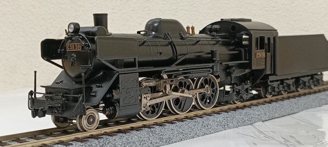 HOゲージ 宮沢模型 Ｃ58門デフ蒸気機関車、メンテナンス済