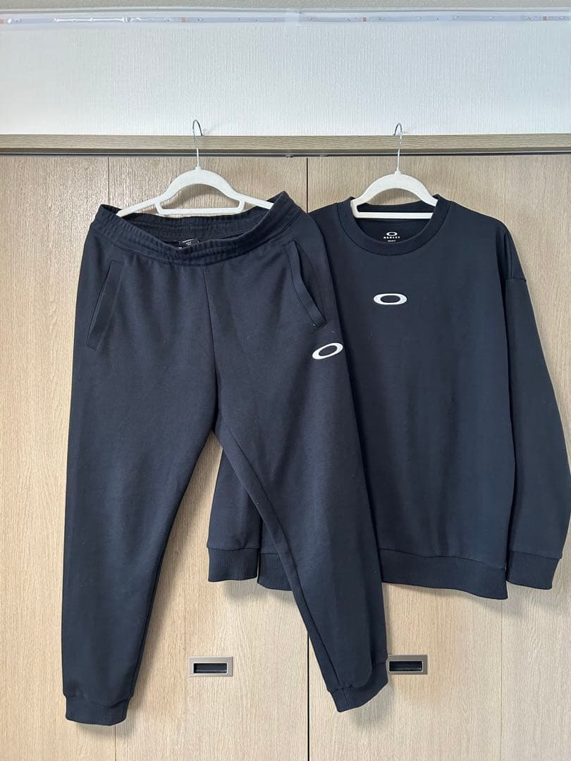 OAKLEY オークリー セットアップ ジャージ M ブラック 黒