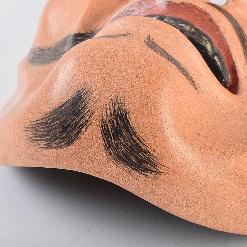 能面　能楽　雅楽　木彫　怪士　V　R9493