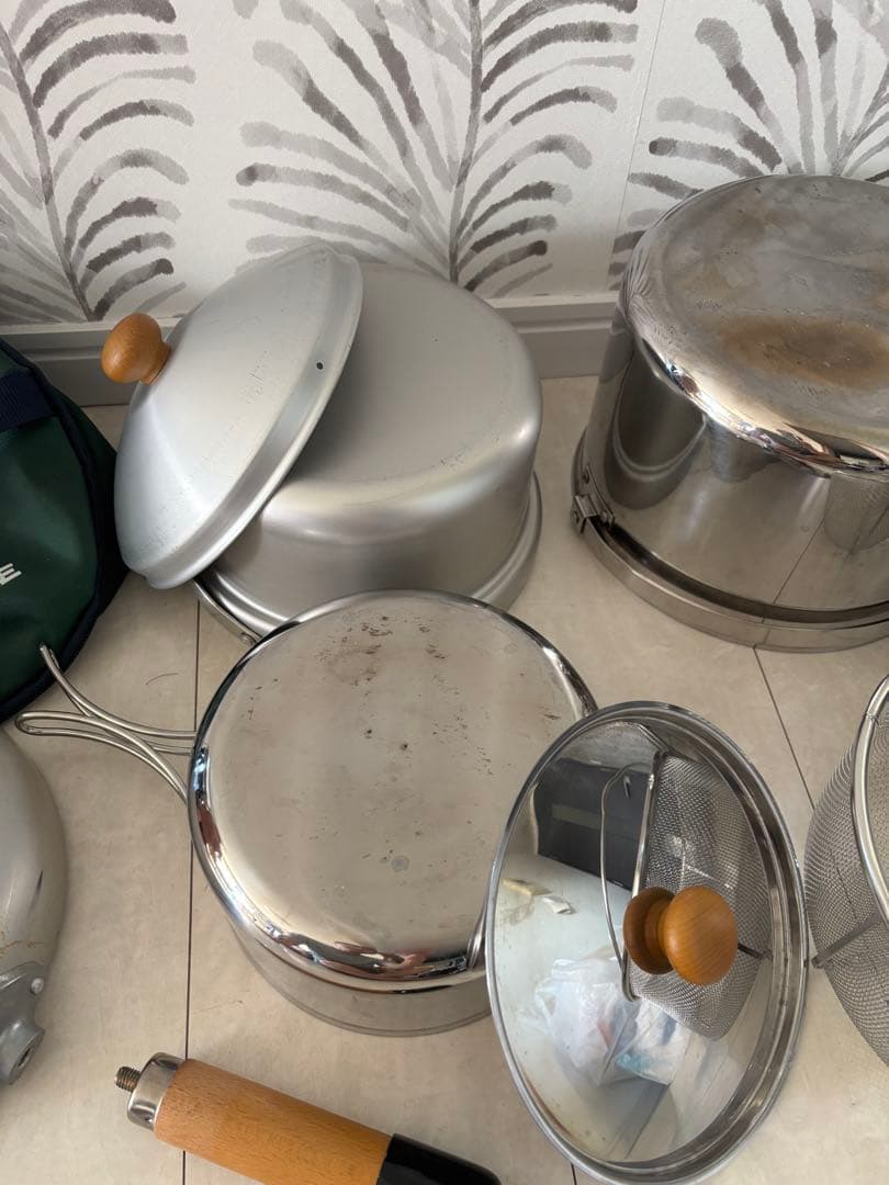 ユニフレーム　fan5DX ステンレス、アルミ調理器具セット