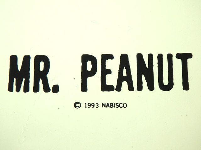 デッド未使用【1993年】✨ヴィンテージ ミスターピーナッツ✨メタル 看板バナー