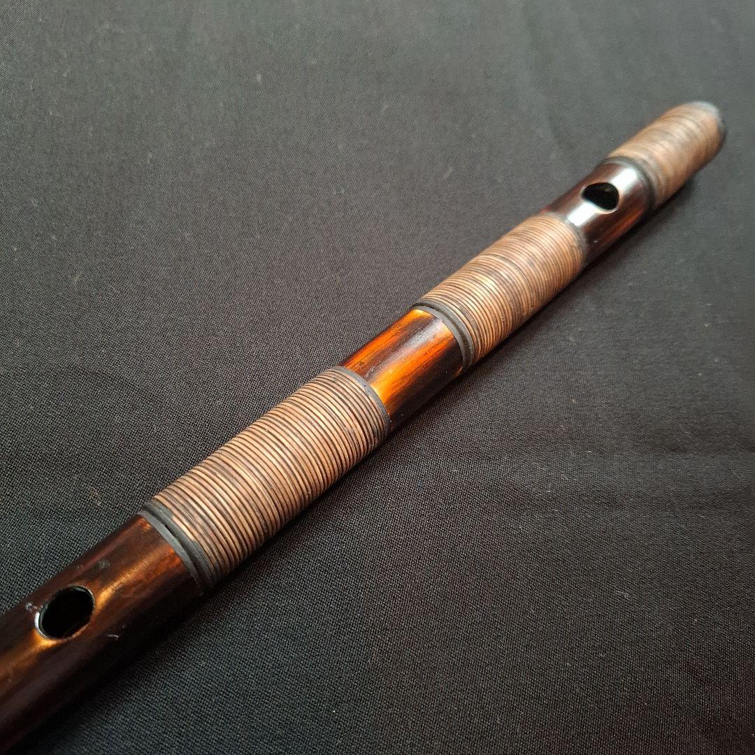 篠笛　古典調　3本調子　7穴　天地胴藤巻き　超鐵仕様②