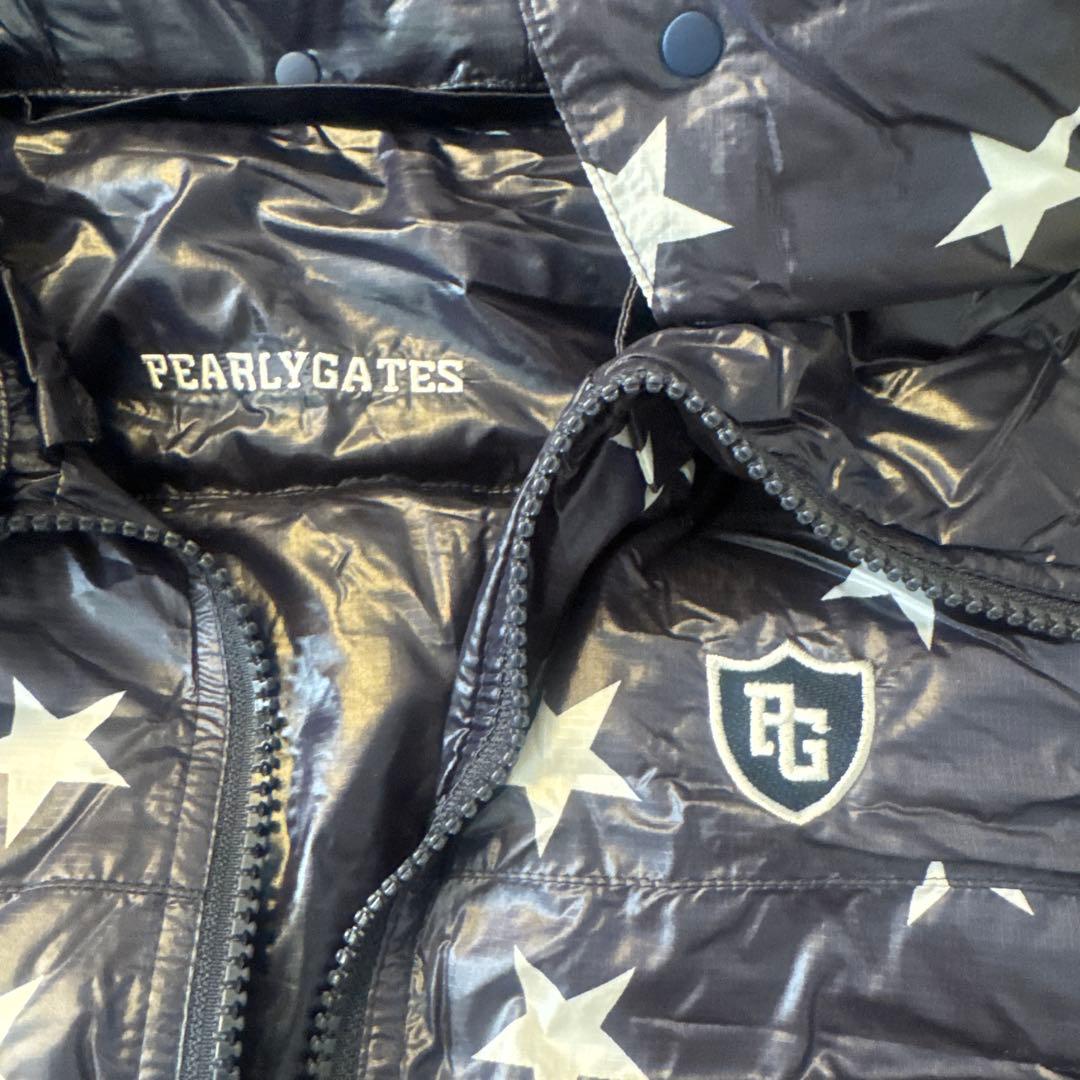 PEARLY GATES 星柄 リバーシブルダウンベスト サイズ4