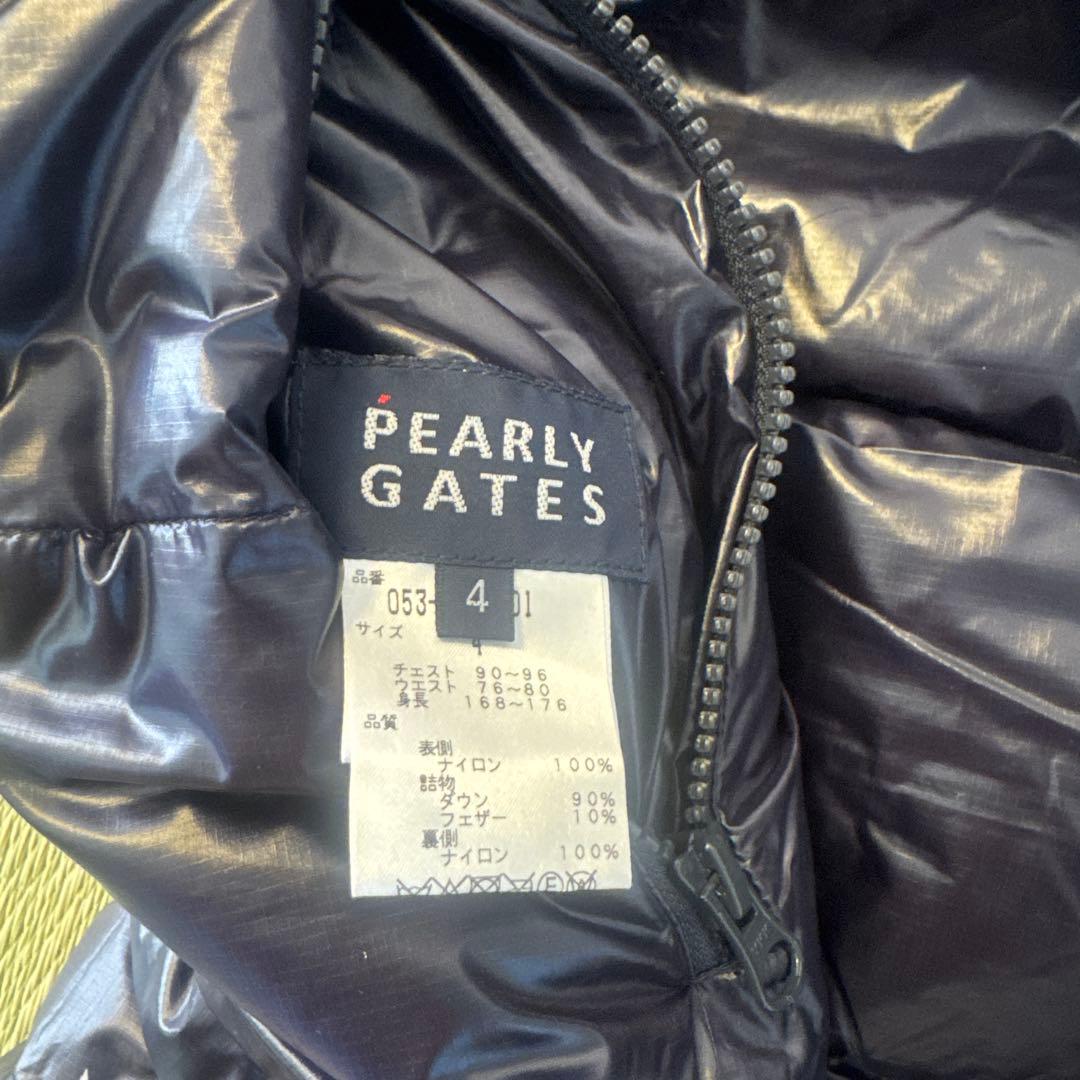 PEARLY GATES 星柄 リバーシブルダウンベスト サイズ4