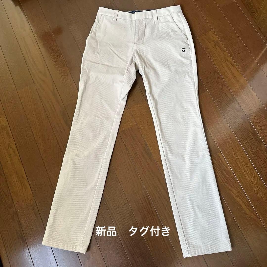TaylorMade レディースパンツ S ベージュ新品タグ付き