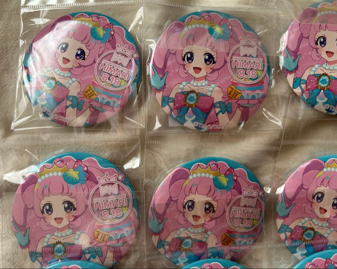 アイプリ ひまり ハピプリバースデー 缶バッジ 10個 マーメイドグランプリ