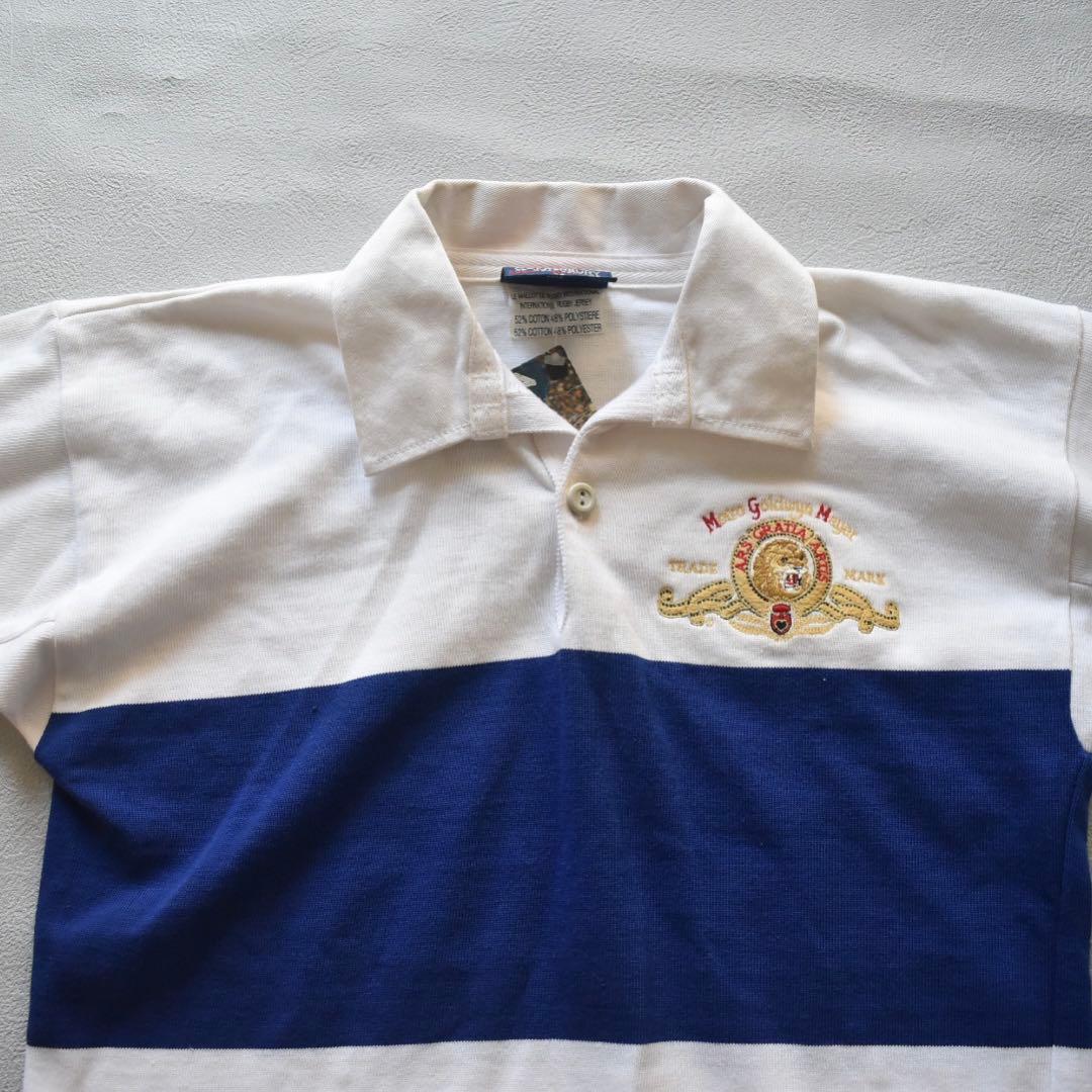 80s デッドストックCanterbury × MGM 刺繍ラガーシャツ 38