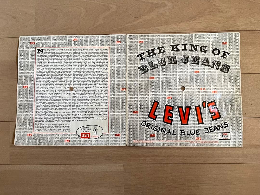 オリジナル60sビンテージLevi'sビッグEバナーポスタートノシート⭐︎後付け