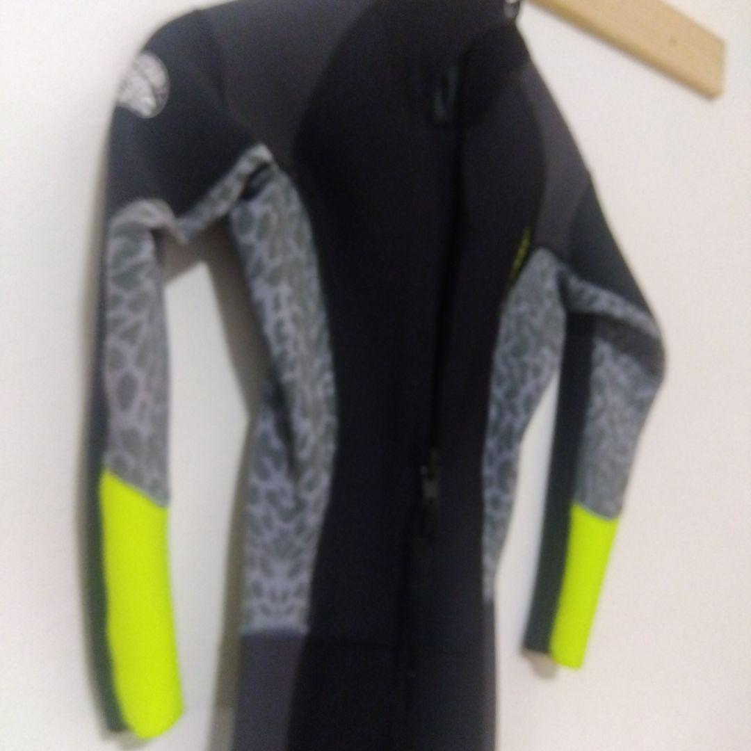 Rip Curl フルスーツ 黒/グレー/黄緑