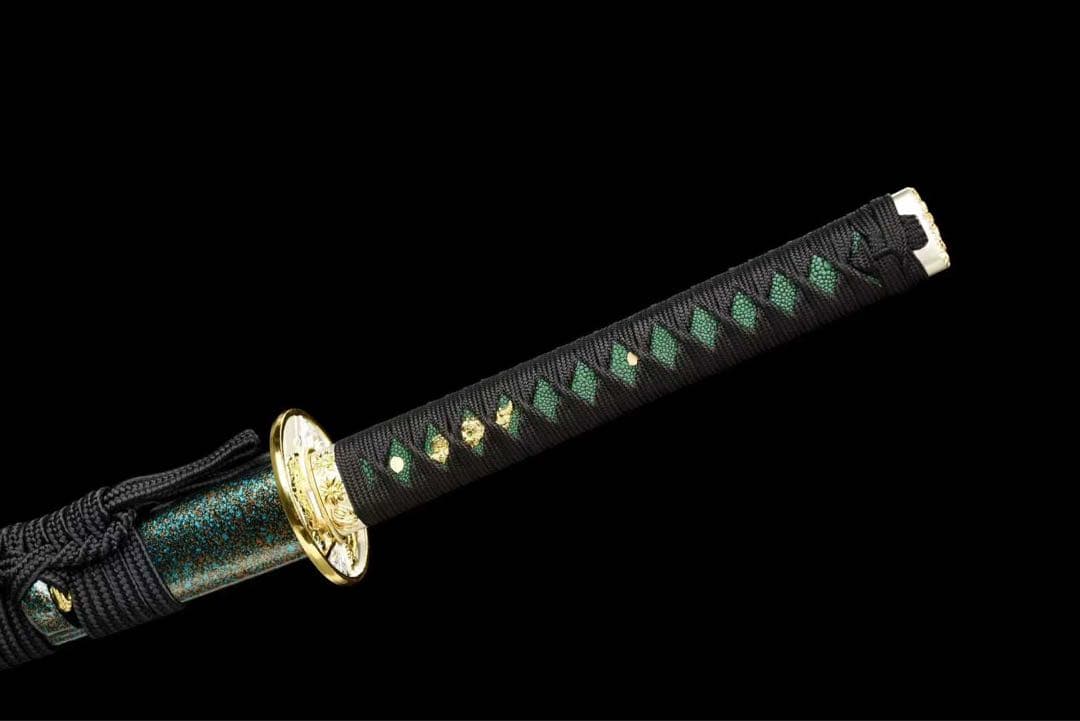 柳生十兵衛 手巻き縄柄 鑑賞用 武具 刀装具