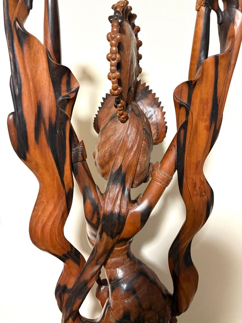 【130cm】 バリ　木製彫刻 女性像