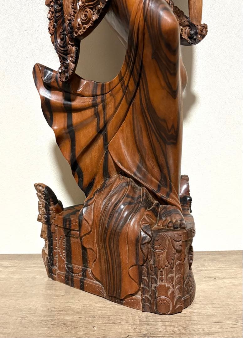 【130cm】 バリ　木製彫刻 女性像