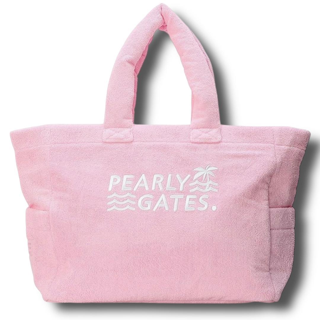 新品 パーリーゲイツ パイル生地 大容量 ロッカー バッグ ロゴ刺繍 090