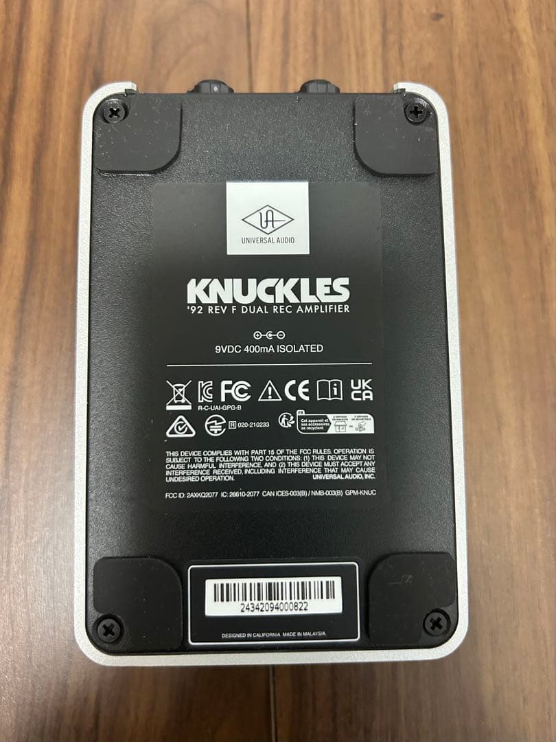 ギター KNUCKLES '92 REV F DUAL REC AMPLIFIER