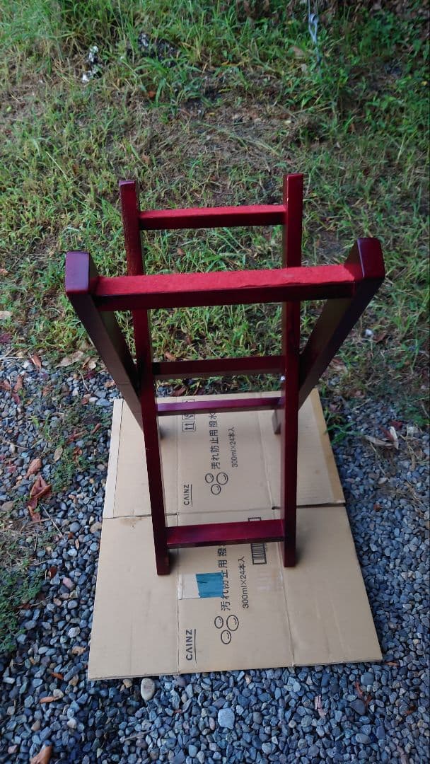 木製 赤 和太鼓スタンドB