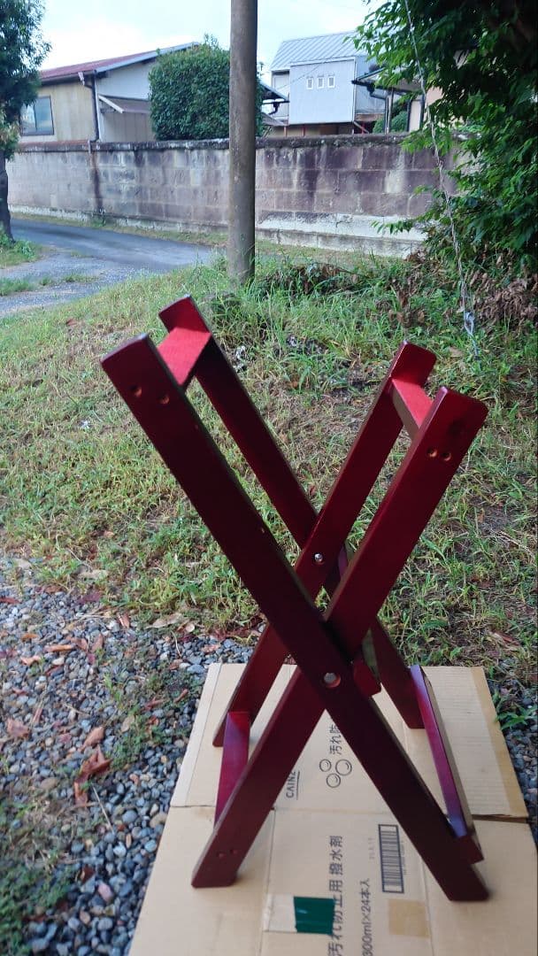 木製 赤 和太鼓スタンドB