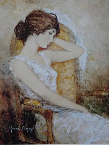 B・Charoy、Jeune fille au fauteuil、希少画集画