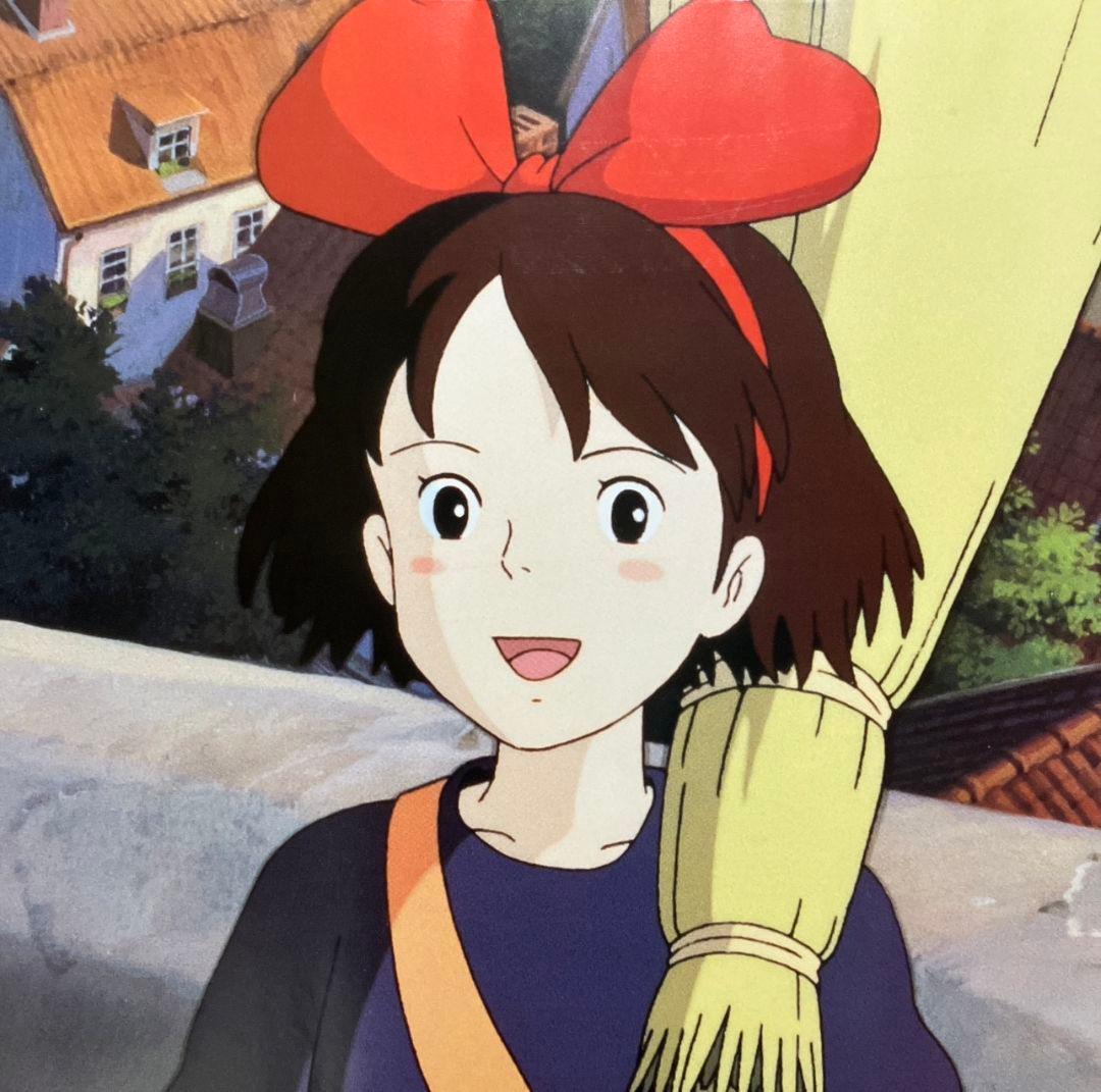 「魔女の宅急便」ポスター　ジブリ　宮崎駿　キキ　ジジ　映画　近藤勝也　近藤喜文