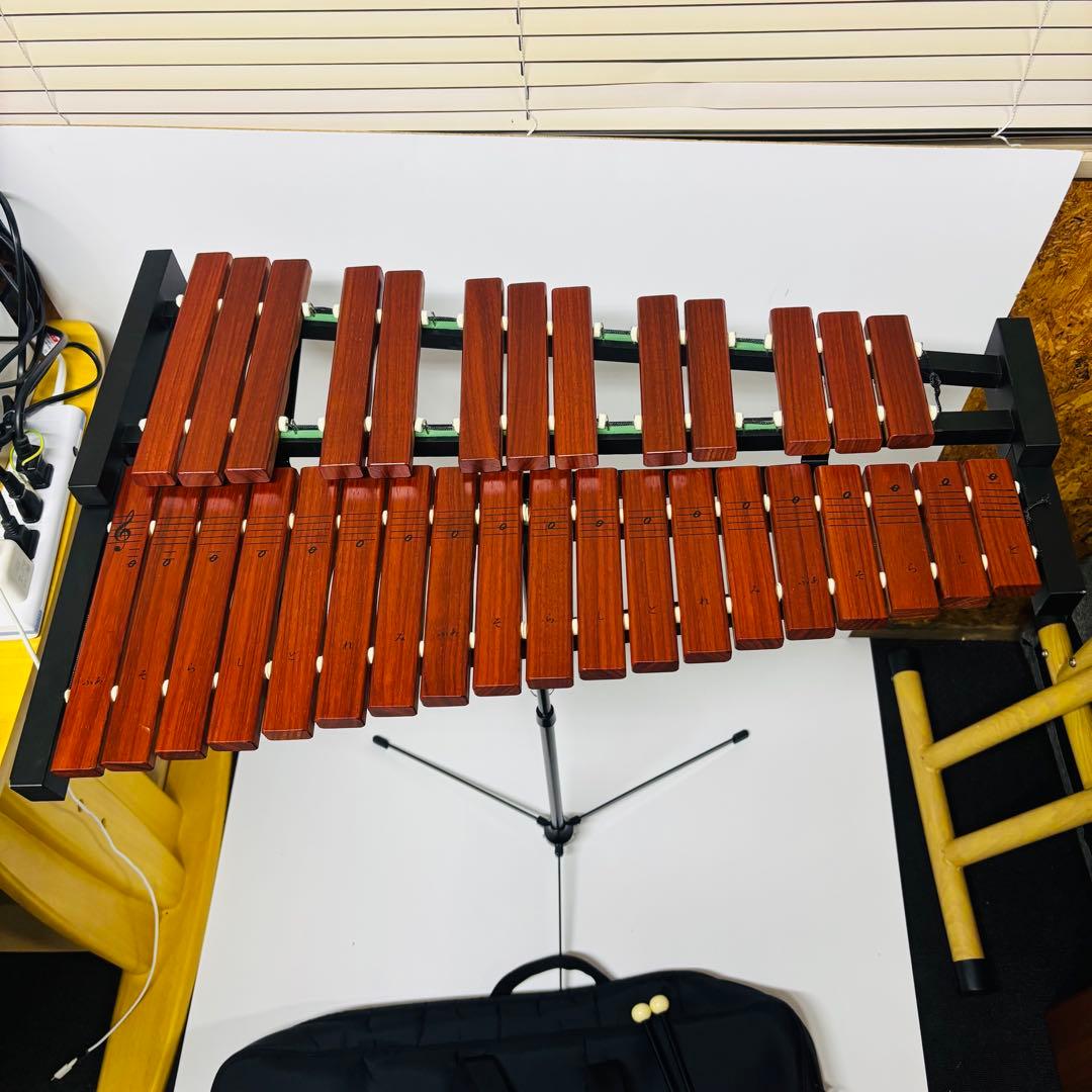 【美品】YAMAHA TX-6 32音木琴 マレット、ケース、スタンド付き