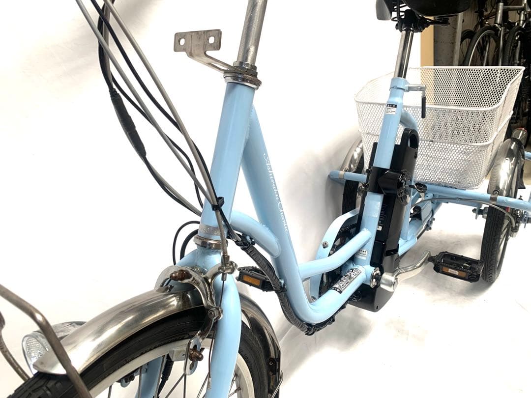 【即乘】送料無料 電動アシスト三輪自転車 5.8Ah 20-16インチ動作確認済