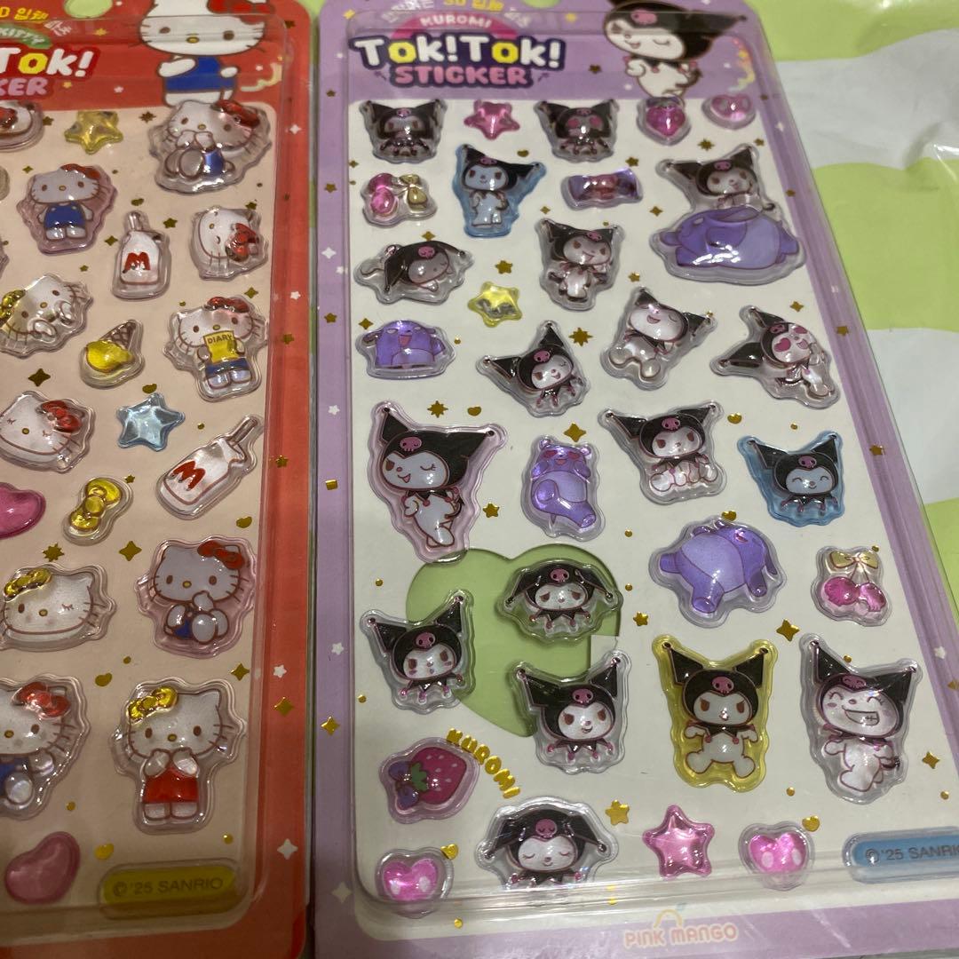 正規品ボンボンドロップシール　韓国限定サンリオ　ほっぺちゃん　おはじきシール